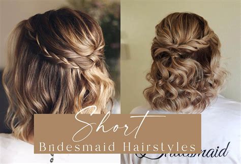 short bridesmaid hairstyles|More.